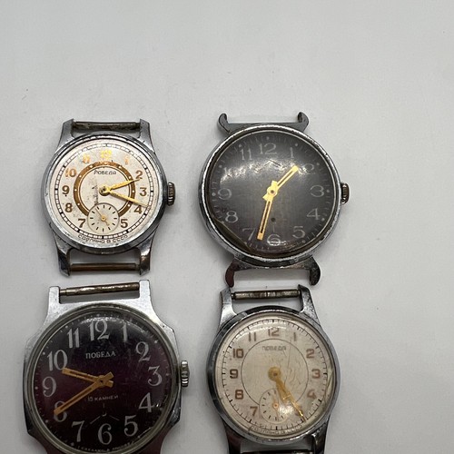 POBEDA Vintage Ussr Watch Soviet Collection Men Wrist Military Original Retro - Picture 18 of 24