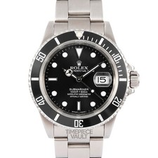 Rolex ROLEX MENS SUBMARINER 16610 STEEL OYSTER NO-HOLE 40MM BLACK DIAL BLACK INSERT