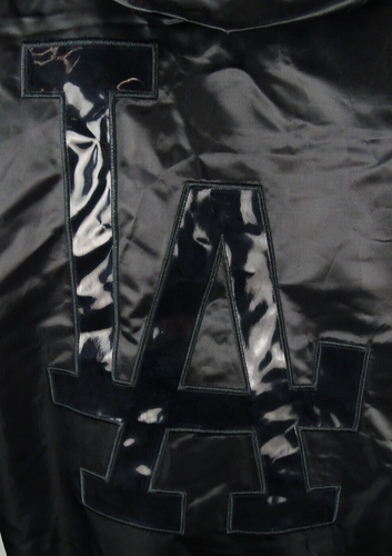 Los Angeles Dodgers MLB Starter Men's Blackout Bomber Jacket - Picture 9 of 11