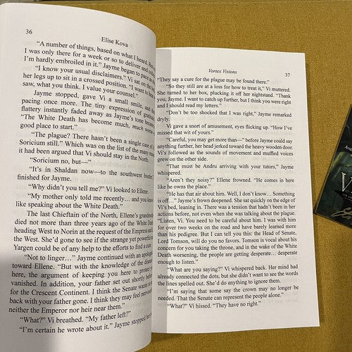 Air Awakens Vortex Visions Chronicles SIGNED Book & SIGNED Postcard Elise Kova - Picture 6 of 8
