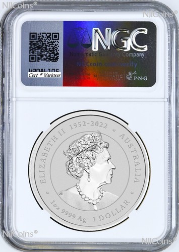 2024 Australia Silver Lunar Year of the Dragon NGC MS70 1oz $1 Coin P125 RED - Picture 2 of 2
