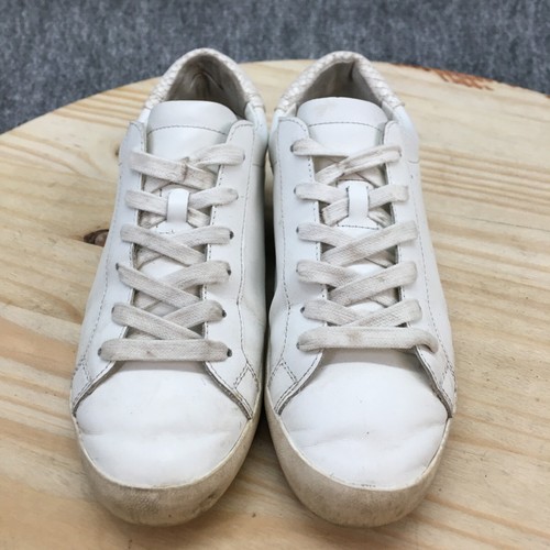 Banana Republic Damenschuhe 7 M Essential Turnschuhe weiß Leder niedrig Freizeit - Bild 4 von 12