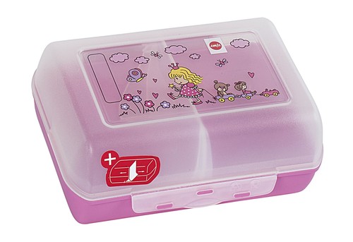 Emsa Brotdose Princess Kinder Lunchbox pink mit Trennwand BPA-frei - Bild 2 von 2