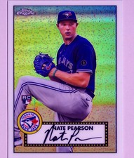 2021 Topps Series 1 1952 Chrome Redux RC TC52-18 Nate Pearson Blue Jays
