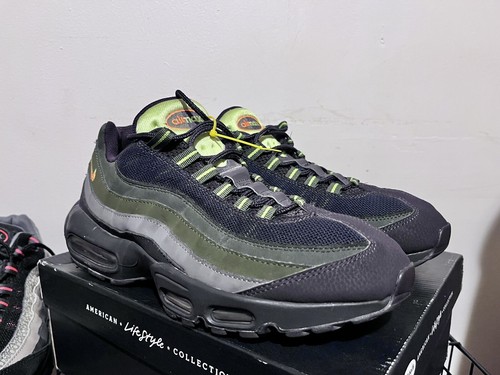 2014 Mens Nike Air Max 95 Cave Purple Crimson Green Volt Used Size 10.5 NDS Rare - Bild 4 von 10
