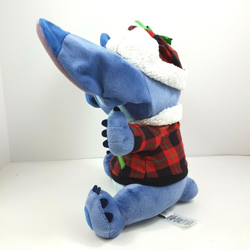 Disney Store Stitch Soft Plush Christmas Sweater & Hat Xmas Lilo and Stitch - Picture 3 of 8