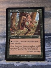 Elvish Piper Urza's Destiny HEAVILY PLD Green Rare MAGIC GATHERING CARD ABUGames