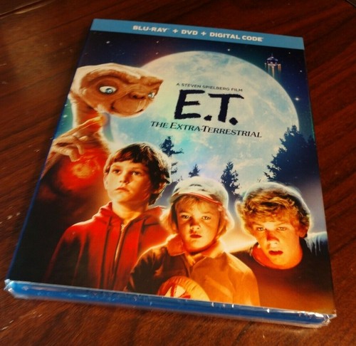 E T The Extra Terrestrial w/ Slipcover (Blu-Ray+DVD-No Digital)-Discs Unused!