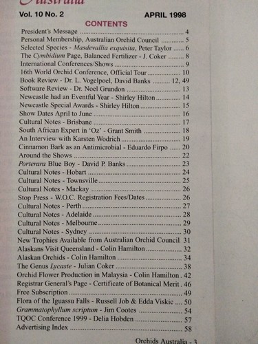 Orchids Australia Magazine Australian Orchid Council Mixed Bundle Lot of 12 - Foto 19 di 19