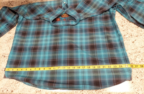 Camisa a Cuadros Western Rafter C Red Dirt Collection Para Hombre Perla Botones a Presión XXL - Imagen 14 de 14