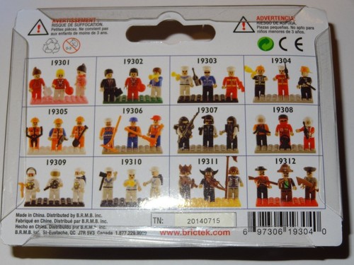 Fire Brigade Set of 3 Figures People BricTek Construction Building Block Toy NIP - Bild 3 von 3