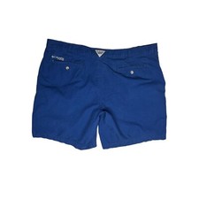 Columbia Men's Size 44W 10L PFG Bonehead Cotton Shorts Zip Fly Blue