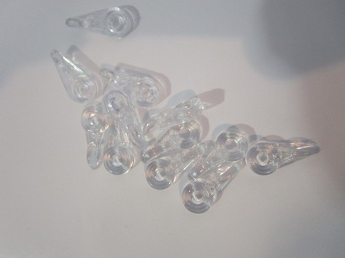 Glass Retainer Clip multi colors Plastic various offset, clear, tan, Brown white - Picture 13 of 57