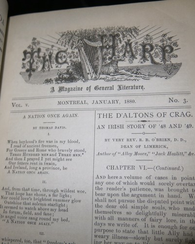 The Harp A Selection of Tales by Irish Authors Printed Montreal 1879 Scarce - Picture 4 of 8