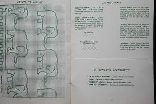 Vintage 1978 Green Apple FLOWERS (From Our House To Yours) Cross Stitch Pattern Book - Bild 7 von 7