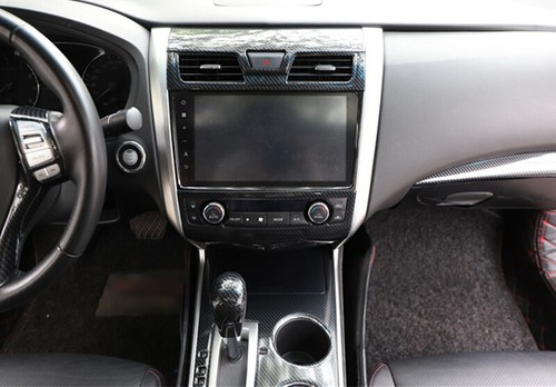Carbon Fiber Central Console AC Switch Panel For Nissan Teana Altima 2013-2018 - Imagen 8 de 8