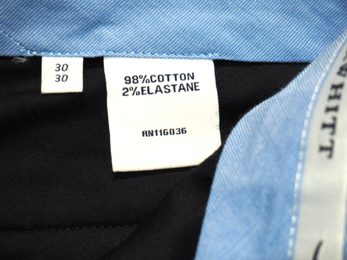 Pantaloni chino casual da uomo Charles Tyrwhitt London extra slim fit business - Foto 8 di 16