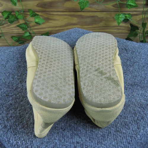 Mocassino classico uomo Toms tessuto beige taglia 11,5 medio usato 2025 - Foto 5 di 6