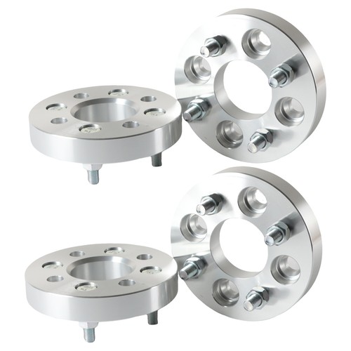 4PCS Wheel Spacers 1inch 4x100mm,12x1.5 Studs 60.1mm Hub Bore,w/o lip hub Silver - Picture 15 of 22