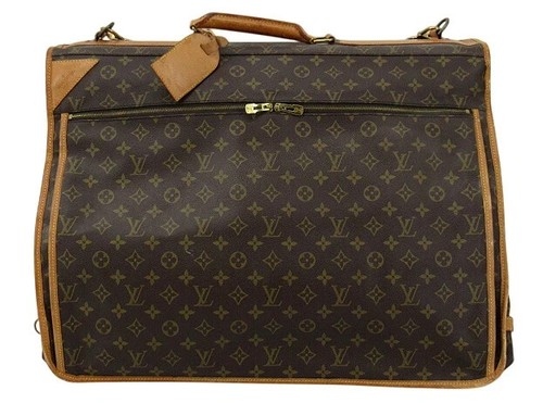 Louis Vuitton Travel Garment Carry Bag Case Suitcase Monogram 42x56x12cm Used