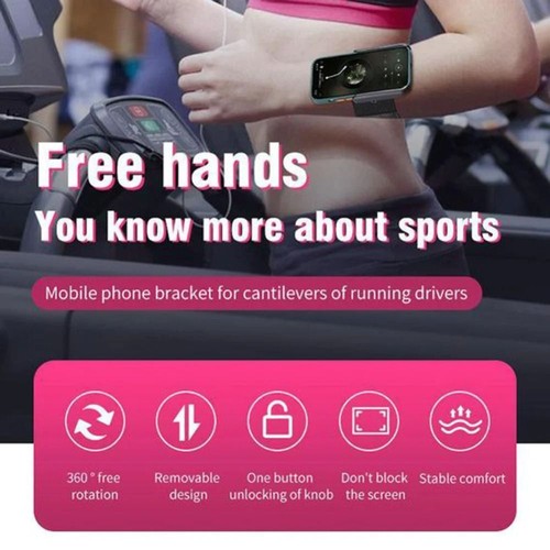 360 Rotation Wristband Mobile Support for iPhone/Samsung/Xiaomi Running - Zdjęcie 10 z 12