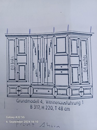 wohn zimmer Hol Schrank gebraucht, Sehr guter Zustand. Neu preis 2.200,00 Euro! - Bild 8 von 8