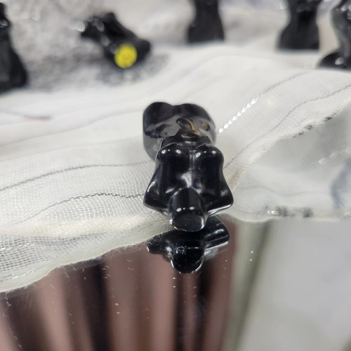 Mini Obsidian geschnitzte Göttin Kristall Stein Statue Tasche Göttin - Bild 5 von 10