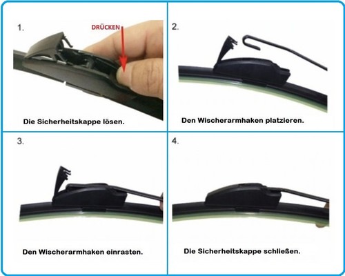 Scheibenwischer gelenklos Wischerblatt Aero GOODWIPER 500,500MM GW5050S 500 - Bild 10 von 12