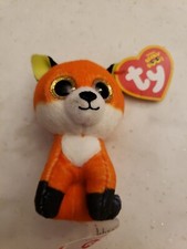 NEW 2021 Ty Mini Teenie Beanie Boos Slick The Fox Orange Plush