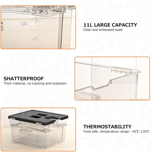 Sous Vide Container, Integrated Lid & Rack, No Additional Custom Parts Required, - Picture 8 of 9