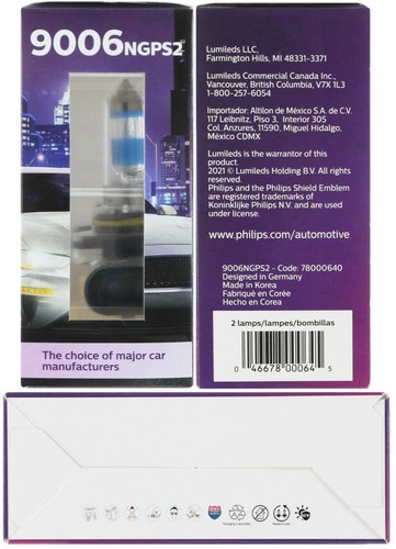 Philips Night Guide Platinum 9006 55W Two Bulbs Head Light Low Beam Upgrade Lamp - Picture 4 of 12