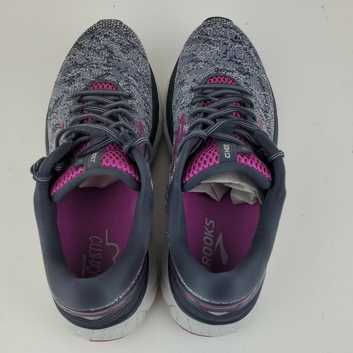 Brooks Ghost 11 Women Size 10.5 B Athletic Running Shoe 1202771B006 Gray/Purple - Picture 6 of 10