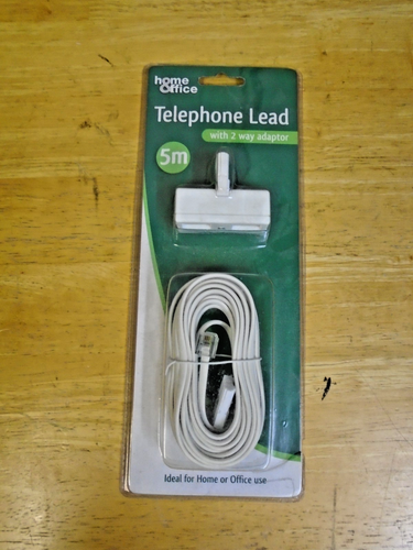 Dom i biuro - Telefon 5m Przewód i adapter 2-drożny 5m - Nowy stary magazyn - Zdjęcie 1 z 4