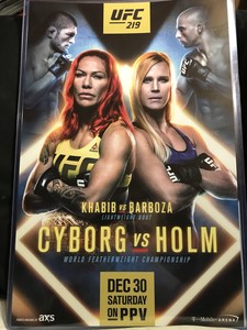 UFC-219-Event-Print-Poster-11x17-Cyborg-vs-Holly-Holm-Khabib-Barboza-MMA