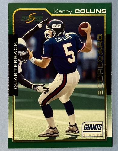 2000 Score Scorecard New York Giants Football Card #132 Kerry Collins/2000 - Picture 1 of 2