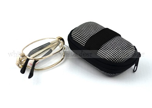 Foldable Folding Reading Glasses Gold Frame Men Women Convenient Easy Carry - Picture 1 of 3