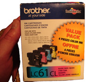 New Brothers LC61CL Ink Cartridges Four Colored Ink New In Box Unused Nice
