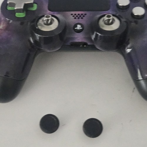 OEM Sony DualShock PS4 Black Galaxy Custom Metal Controller Magnetic  CUH-ZCT2U  - Picture 5 of 20