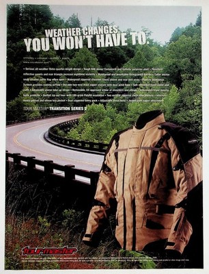 Tour Master Transition Series 2 Jacket 2009 Vintage Original Print Ad Full Page