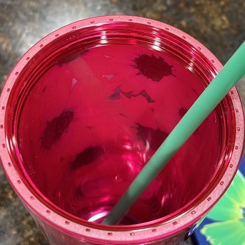 Starbucks Summer Venti Cold Tumbler 24oz Dancing Blooms Hibiscus Flower Lid 2022 - Picture 7 of 11