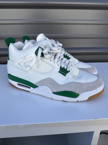 Größe 10,5 - Jordan 4 Retro SP x Nike SB Mid Pine Green ohne Karton - Bild 3 von 10