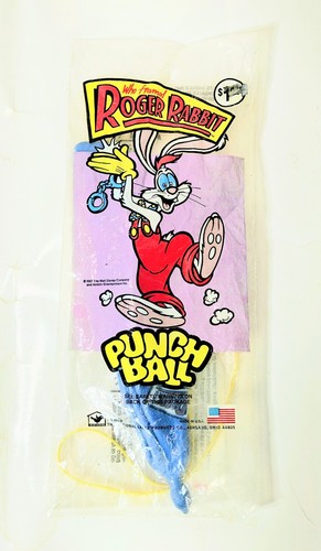 1987 Who Framed Roger Rabbit - 1 Punch Ball Globo Juguetes - Sellado Nuevo  - Imagen 1 de 2