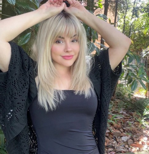 Damenperücke aschblond mit braunen Wurzeln Natur Echthaarperücke Lace Frontalperücke - Bild 1 von 3