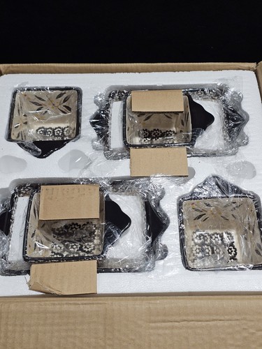 RARE Temptations Old World Black 13pc Casserole Lids Trivets Racks NEW NOS - Picture 2 of 24
