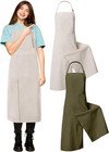 2 Pcs Pottery Aprons Split Leg Adjustable Ceramics Apron with 3 Pockets Pottery 