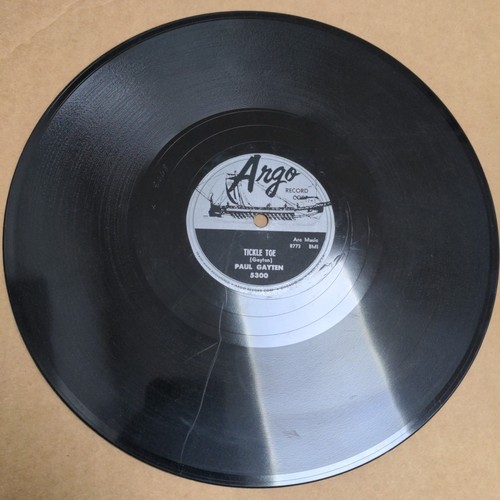 Paul Gayten R&B instrumental 78 WINDY /TICKLE TOE on VG+ Argo - Imagen 2 de 2