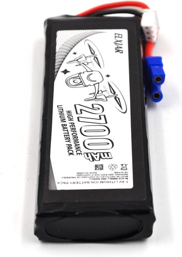 2 Pack 7.4V 2700mAh 10C Li Po Battery Replacement for Hubsan x4 H501S Pro H501A - Picture 4 of 6