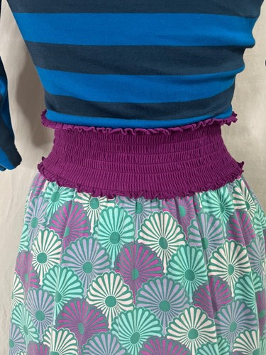 Lot 2 Womens Matilda Jane Tallulah Dress XS Cinched Waist Ruched Stripes Floral - Picture 11 of 14