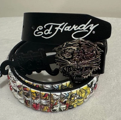 Ed Hardy Men's Leather Belts for sale | eBay