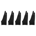 5 Pack Artist Gloves for Tablet Digital Drawing Glove Two Fingers Thicken5319